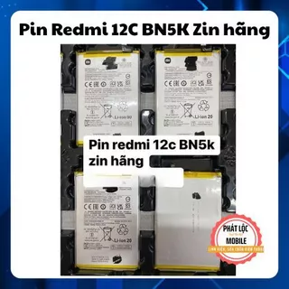Pin Redmi 12C zin hãng, Dung lượng 5000mAh, Mã pin BN5K, Bảo hành 6 tháng