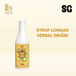 Syrup SG Longan Herbal (Nhãn) pha trà trái cây thơm ngon