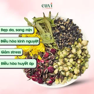 Trà Dưỡng Nhan, Cân Bằng Nội Tiết Tố, Giảm Mụn, Trà Nữ Nhi Mộc Sắc Túi 10 Gram