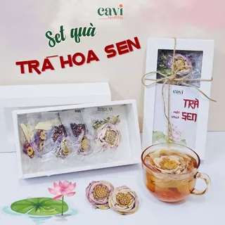 Trà Hoa Sen Mix Thảo Mộc, Sen Nguyên Bông Sấy Lạnh, Trà sen Sa Đéc giúp ngủ ngon