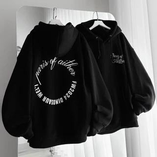 Áo Khoác Nỉ Kiểu Hoodies Chui Đầu Năng Động Form Rộng Unisex In Hình Sắc Nét