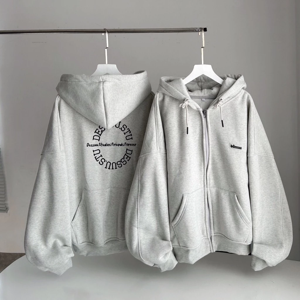 Áo Khoác Hoodie Form Boxy Dessuu Túi Ngược Nhiều Màu Nam Nữ Tay Phồng, Panacea.Studio