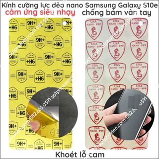 Dán cường lực Samsung S10e trong suốt, nano dẻo siêu bền, độ cường lực 9H+