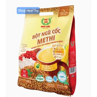 Bột Ngũ Cốc Methi Việt Đài Túi 600g (40gr x 15gói )