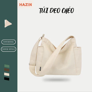 Túi Tote Đeo Chéo Nữ HAZIN Cỡ Lớn Để Đi Học, Du Lịch Phong Cách Thời Trang Vải Canvas