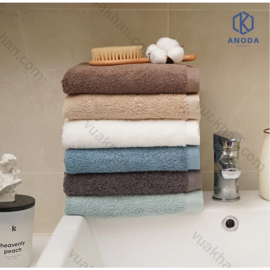 Khăn 40x80cm 100% Cotton Cao Cấp Anoda B trọng lượng 220g