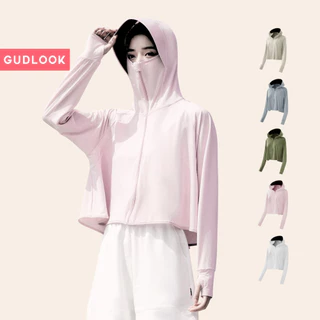 Áo Chống Nắng Nữ Có Lưỡi Trai Chống Chói GUDLOOK Khoác Ngoài Chặn Tia UV UPF 50+