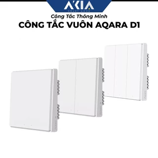 Công tắc Aqara D1 Zigbee, Chuẩn đế âm tường Vuông 86x86 - Hẹn giờ bật tắt, Tương thích HomeKit, Cần trang bị Hub