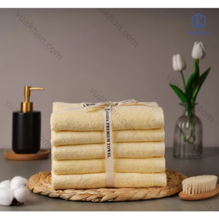 Khăn Tắm Xuất Hàn Set 3 cái Khăn 40x80cm 100% Cotton Cao Cấp Anoda Trọng lượng  30s.130g