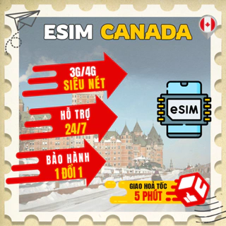 eSIM/Sim du lịch USA- CANADA có bảo hành, mạng siêu nét 4G,3G không giới hạn