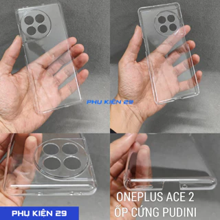[Oneplus Ace 2/ Ace 2 Pro] Ốp lưng cứng trong suốt không ố màu PUDINI