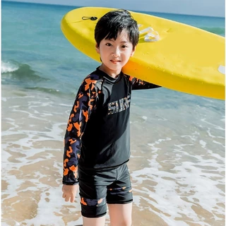 Bộ bơi dài tay bé trai, Đồ bơi bé trai dài tay SURF size nhỡ 16-52kg