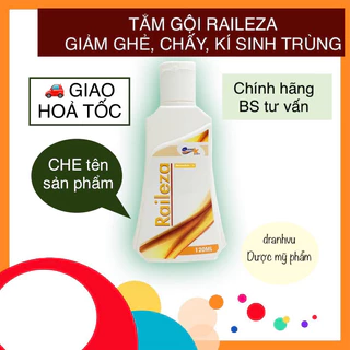 Sữa tắm gội RAI LE ZA làm sạch ghẻ, chấy và kí sinh trùng trên da chai 120ml