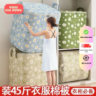 Giỏ Đựng Quần Áo Bằng Vải Chống Nước (105L,140L ,180L) Túi Đựng Chăn Màn Đa Năng,Có Thể Gấp Gọn