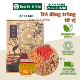 ✅[CHÍNH HÃNG] Trà đông trùng hạ thảo tứ vị Tâm An đẹp da bồi bổ sức khỏe tăng cường sinh lý