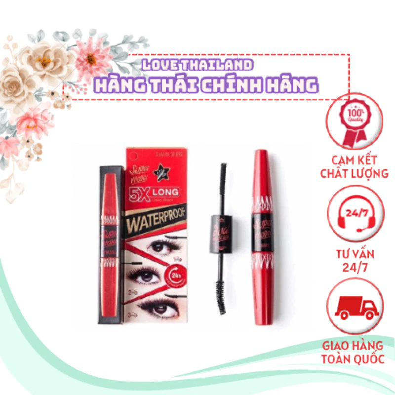 Mascara x5 sivana, Mascara Sivanna không lem, không trôi 5x Thái Lan