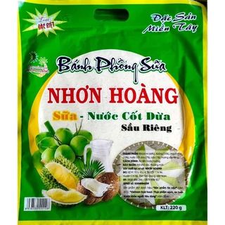 Bánh phồng sữa Nhơn Hoàng loại đặc biệt (sầu riêng - lá dứa)