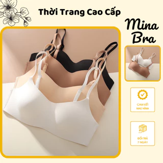 [ Mina Bra ] Áo Lót Đúc Su Không Gọng Tàn Hình Ko Đường May AM02