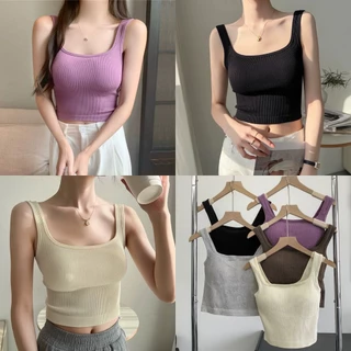 Áo Bra Nữ Thun Tăm Co Giãn Dáng Lửng Sẵn Đệm Ngực Thời Trang Hot 244