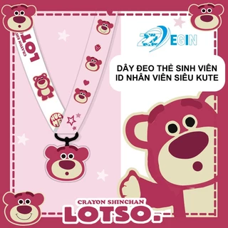 Dây Đeo Thẻ Học Sinh, Sinh Viên, Thẻ ID Nhân Viên Hình Gấu Dâu Lotso, Mickey, Chó Yugi, Minie Siêu Đáng Yêu