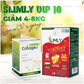 [CHÍNH HÃNG] - SLIMLY VIP 10 - GIẢM CÂN SLIMLY VIP - ĐẢM BẢO KHÔNG TĂNG CÂN LẠI - AN TOÀN HIỆU QUẢ