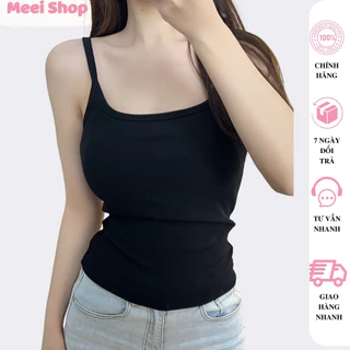 Áo ba lỗ nữ dáng dài co giãn ôm body tôn dáng Meei Shop,Áo hai dây nữ bảng nhỏ phong cách mùa hè năng động cá tính -A423