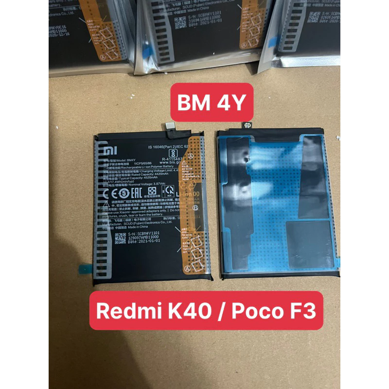 Pin Xiaomi Redmi K40 /Poco F3 ( BM 4Y ) zin hãng