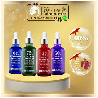 Serum Histolab Vita C Complex 47%, EGF 50%, Hyaluron complex 62%, 72% Azulene Ampoule - Tinh Chất Cấp ẩm phục hồi da