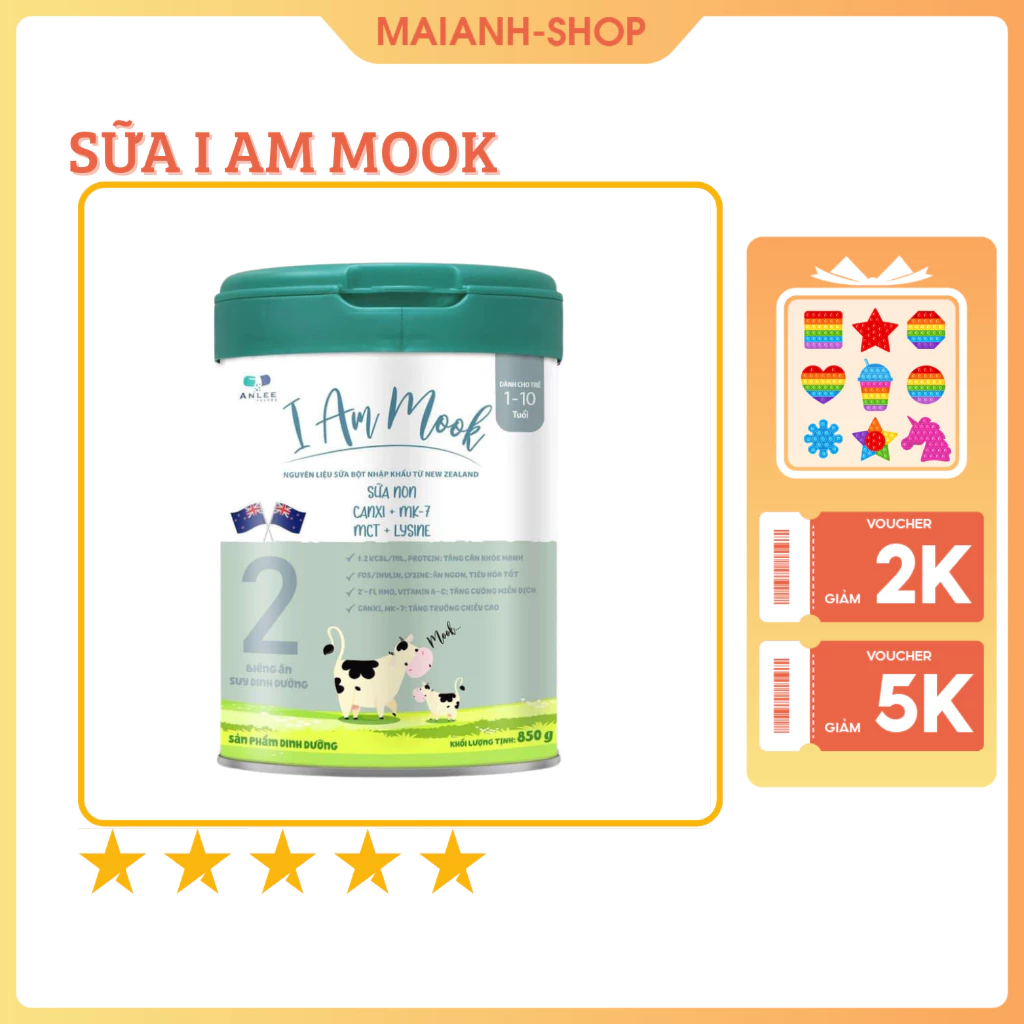 Sữa i am mook số 2, lon 900g