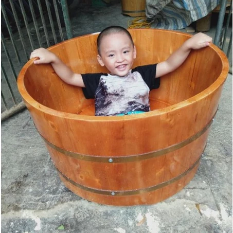 Bồn tắm gỗ cho bé ⚡ BẢO HÀNH 12 THÁNG ⚡ bồn tắm trẻ em thiết kế nhỏ nhắn và chắc chắn