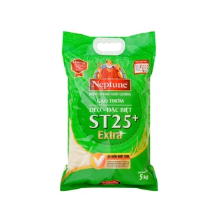 Gạo thơm Neptune ST25 Extra túi 5kg