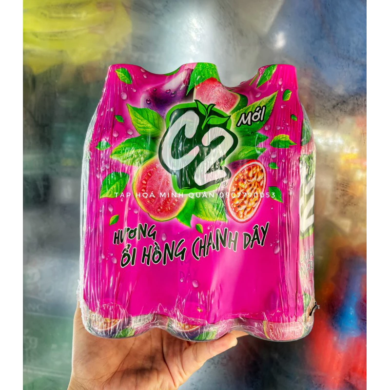 [ LỐC 6 CHAI ] TRÀ C2 ỔI CHANH DÂY  [ 455ml x 6 chai]