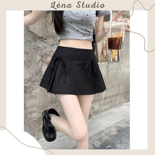 [ Pre-order ] Chân Váy Skirt Tennis Bản To Thắt Nơ Style Hàn Quốc Cực Xinh Dễ Thương LénaStudio
