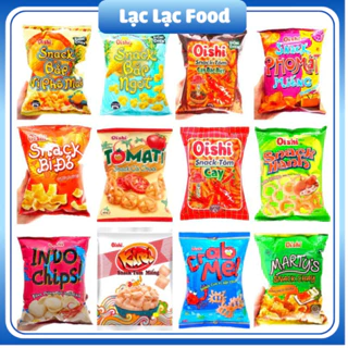 [ Combo 10gói* 32g ] Snack Oishi Đủ Các Vị Loại Thơm Ngon - Lạc Lạc Food