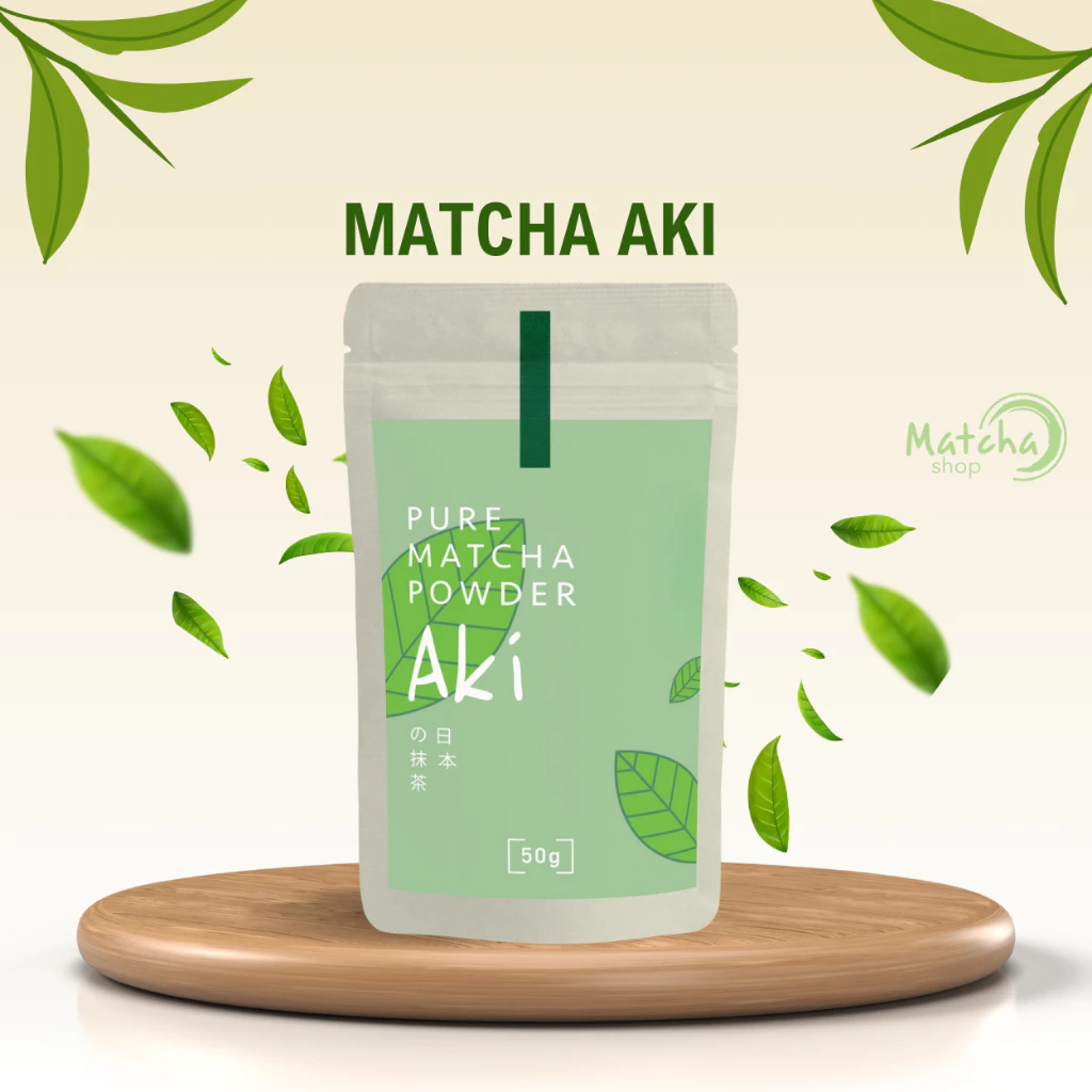 Bột Trà Xanh Matcha Aki Nhật Bản chính hãng