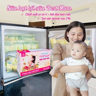 [COMBO 2 HỘP] Sữa Hạt Lợi Sữa Best Mum 1800gam - Hồng Hoa Organic
