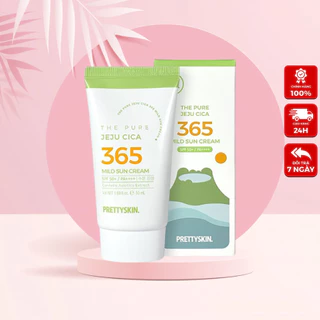 Kem chống nắng rau má Pretty skin 50ml SPF50+, Kem chống nắng cho da nhạy cảm dưỡng ẩm dịu nhẹ làn da