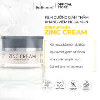 Kem Dưỡng Kháng Dầu Và Tinh Khiết Da Dr. Baumann Zinc Cream -15ml