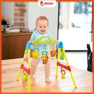 Kệ Chữ A Cho Bé Từ 3-18M Vui Chơi, Phát Triển Vận Động, Kèm Đồ Treo Babibu