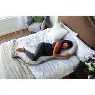 [USA]💝Gối kê bụng cho mẹ bầu Boppy Total Body Pillow Sand, giúp nâng đỡ bụng,phần cổ,chân,lưng của mẹ có giấc ngủ ngon