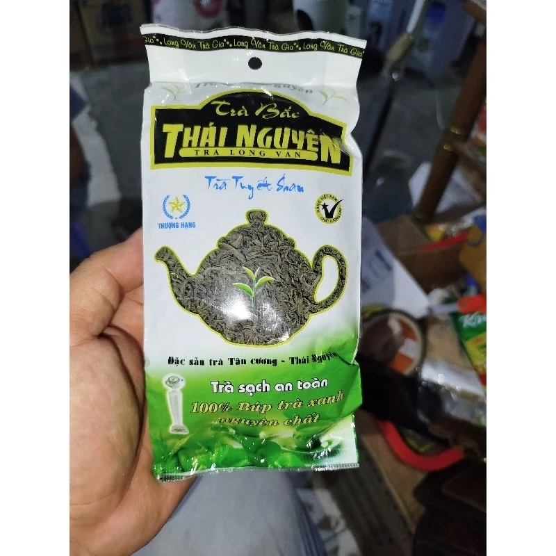 Trà Bắc Thái Nguyên Loại 1 - 100% Búp trà xanh nguyên chất  gói 100g-Đặc Sản Trà Tân Cương Thái Nguyên