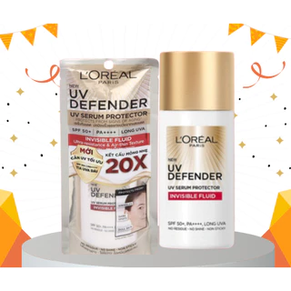 Kem chống nắng L'Oreal UV Defender Invisible Fluid SPF50+ . . ! !