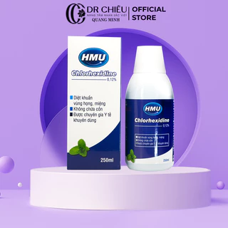 Nước súc miệng HMU chứa Chlorhexidine 0,12% chính hãng Đại học Y Hà Nội