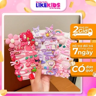 Set kẹp 16 chi tiết dễ thương cho bé gái - LikeKids