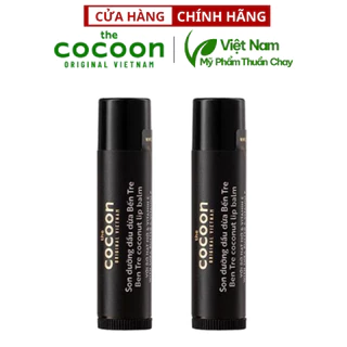 Combo 2 thỏi Son dưỡng môi dầu dừa bến tre the cocoon 5g/1thỏi - Thuần Chay Việt Nam