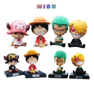 Mô hình One Piece Luffy Zoro Sanji Chopper lắc đầu Chibi siêu dễ thương ngỗ nghĩnh - Quà tặng , bầy bàn siêu đẹp