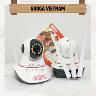 (BH 12 tháng) Camera wifi Yoosee Ban đêm có màu 3 râu không cổng LAN bắt sóng cực mạnh, xoay 360 độ, đàm thoại 2 chiều