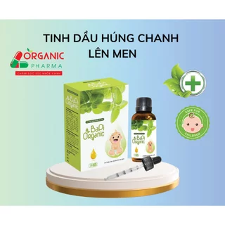 Tinh dầu húng chanh lên men BaPi Organic giúp bé hết ho chai 30ml, Tinh dầu giúp hết sổ mũi , tăng đề kháng cho bé