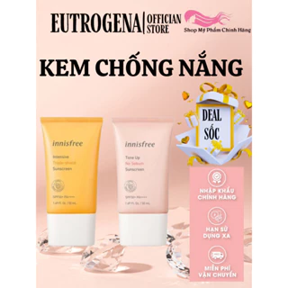 Kem chống nắng innisfree Intensive Triple Care Sunscreen SPF50+ làm sáng da dùng được cho da dầu, da nhạy cảm 50ml JP4.0