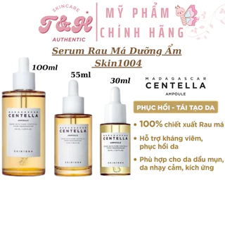 Serum Rau Má Dưỡng Ẩm Skin1004 Madagascar Centella Asiatica Ampoule 30ml - 55ml - 100ml Tinh Chất Skin 1004 Hàn Quốc